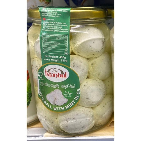 Istanbul Labneh Balls with mint in oil 400g