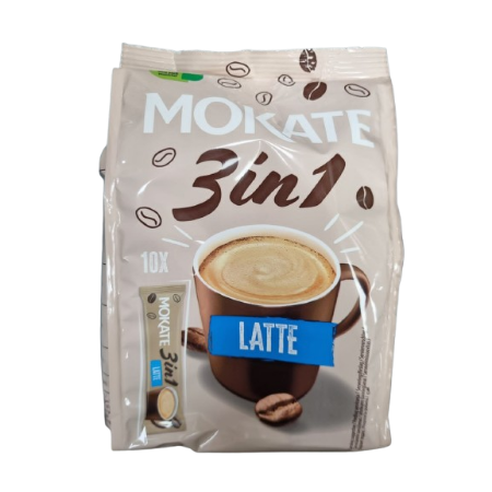 Mokate 3 In 1 Latte With Roasted Coffee 10Pcs