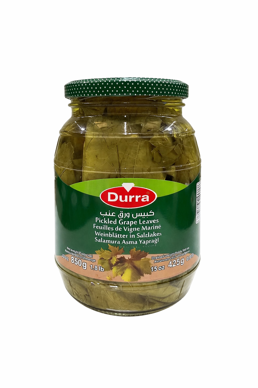 Al Durra grape Leaves 850G