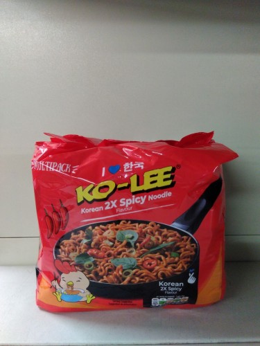Ko-lee noodles Korean 2X spicy 4pack