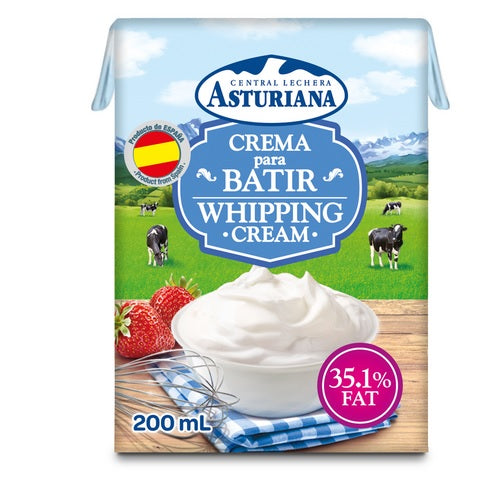 Asturiana creme batir whipping 35.1% 200ml