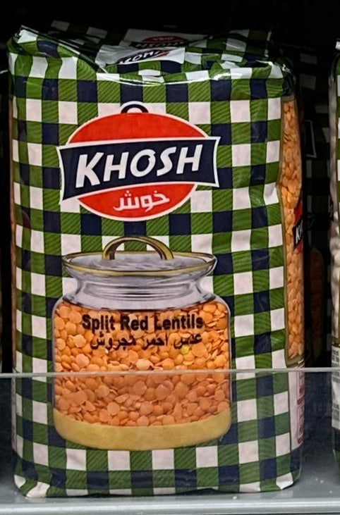 Khosh split red lentils 900g