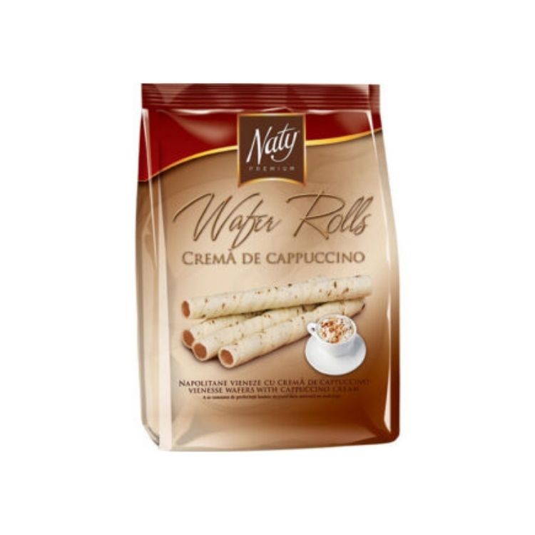 Naty wafer rolls Crema De Cappuccino 200g