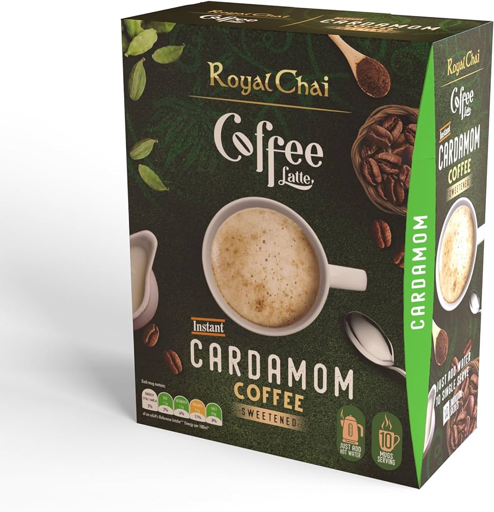 Royal Chai coffee latte cardamom 10 bags