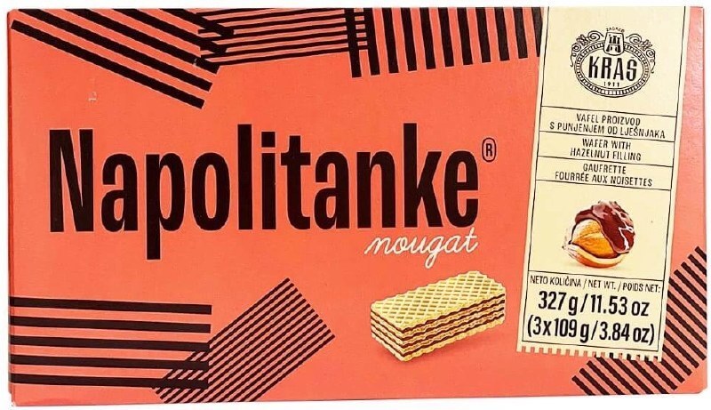 Napolitanke Nougat Cocoa 327g