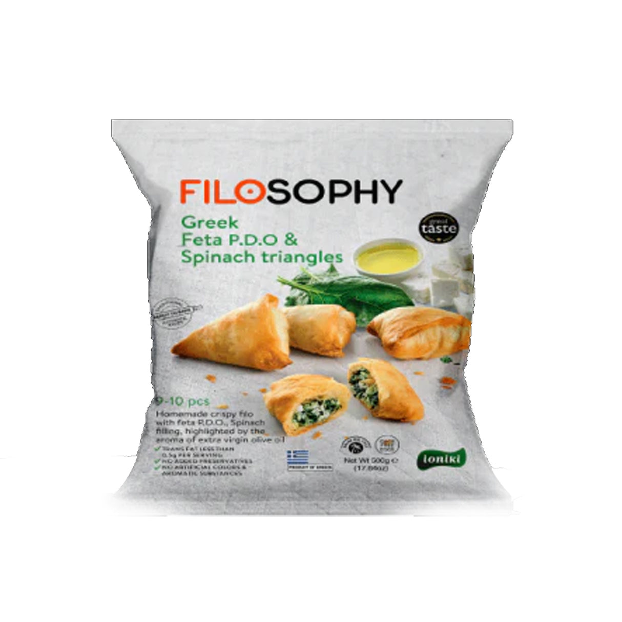 FiloSophy Greek Feta P.D.O & Spinach Triangles 9-10 Pcs