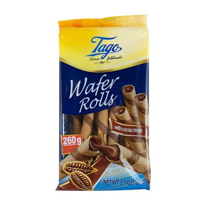 Tago Wafer Rolls With Cocao Cream 260G