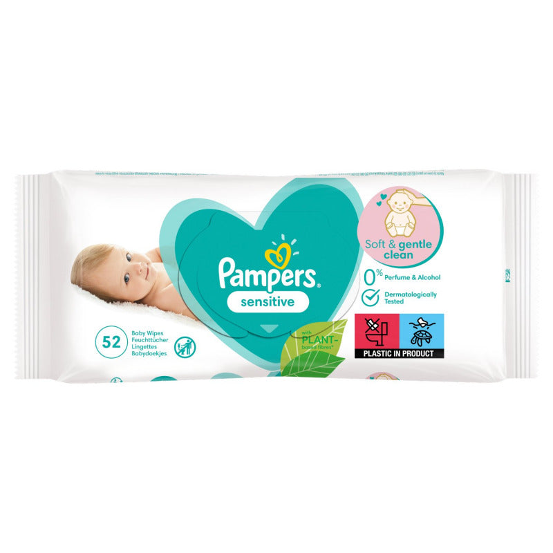 Pampers Sensitive Baby 52 Wipes