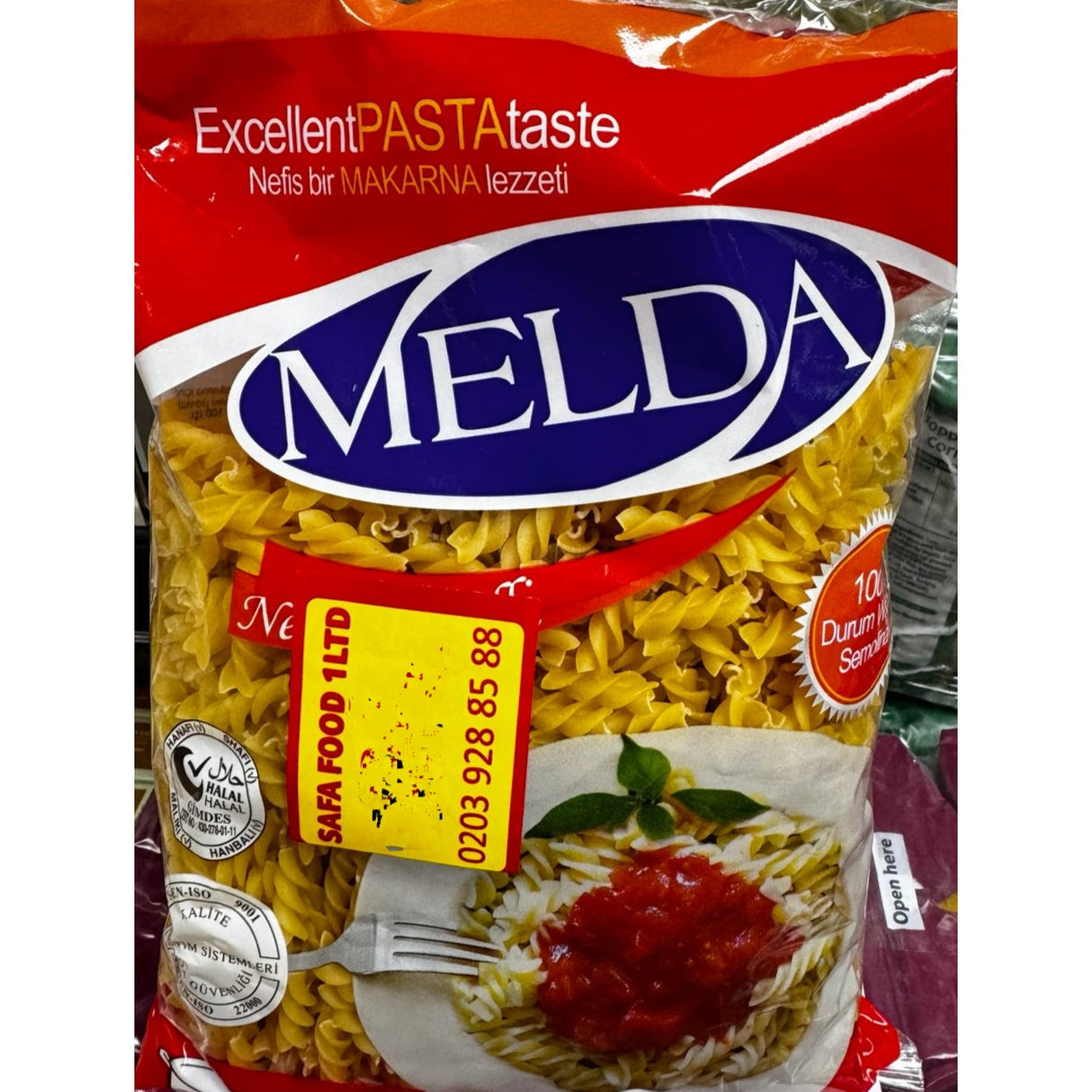 Melda fusilli pasta 400g