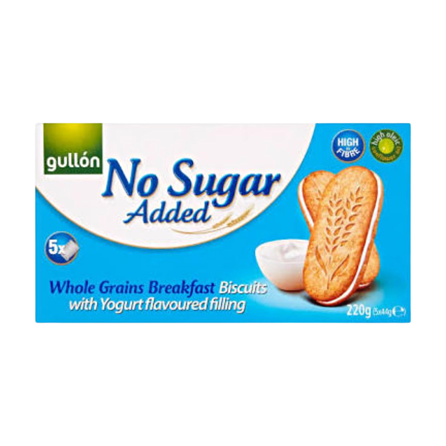 Gullon Whole Grains Breakfast Biscuits With Yogurt Flavoured Suggar Free 220g