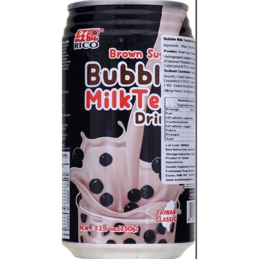 RICO Bubble Milk Tea Brown Sugar Dark 350ml