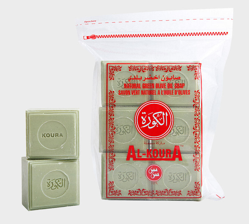Al-Koura Green Olive Oil Soap 6pcs