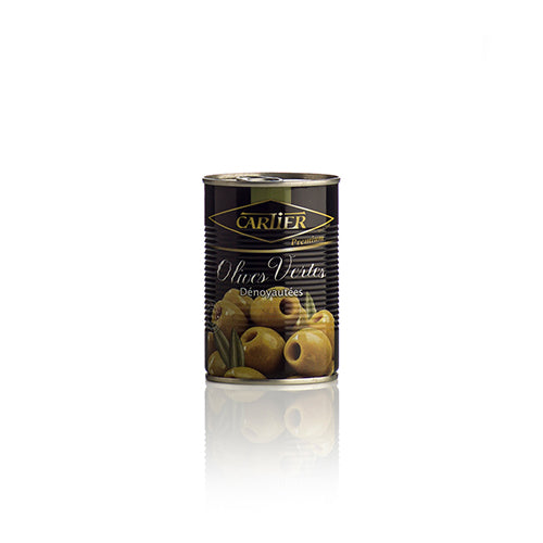 Cartier pitted green olives 850g