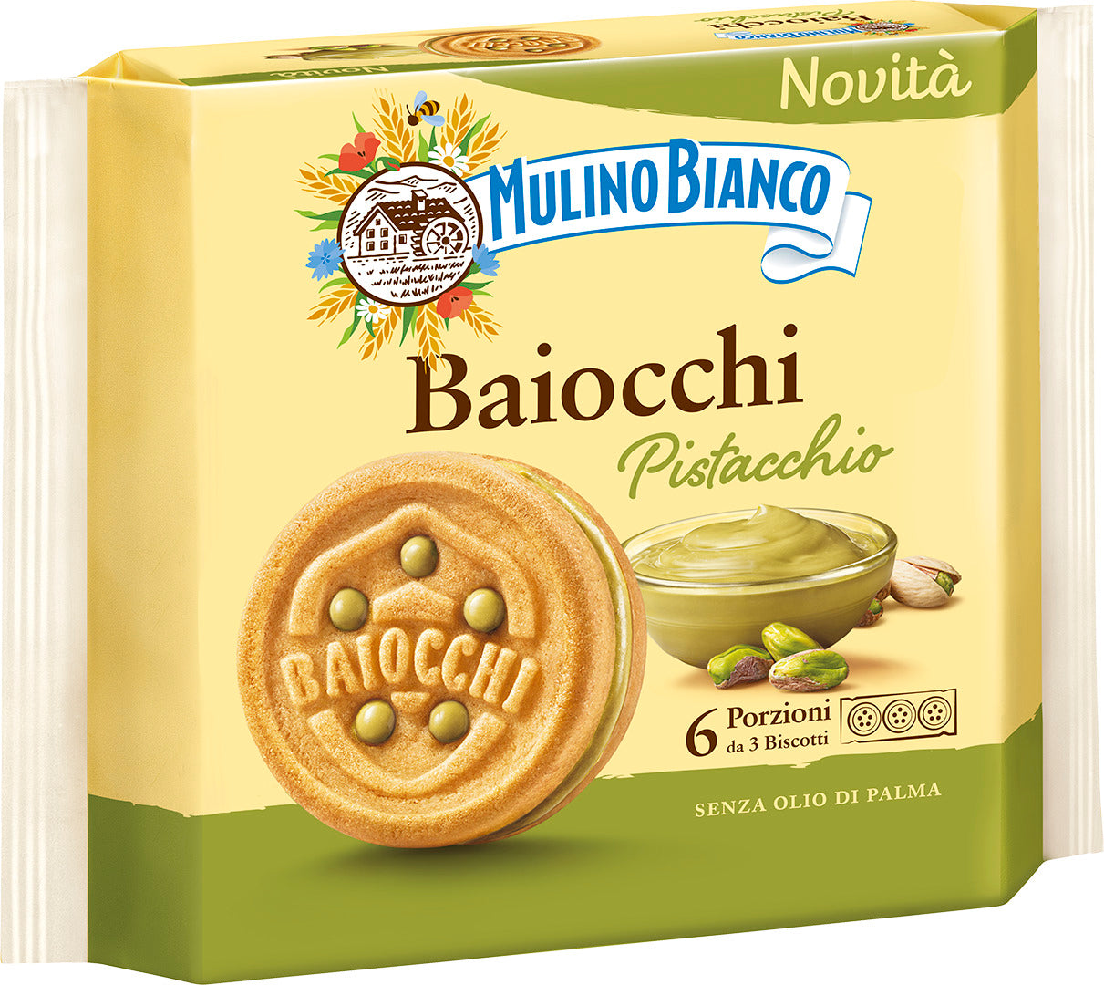 Barilla Mulino Bianco Baiocchi pistacchio 240g