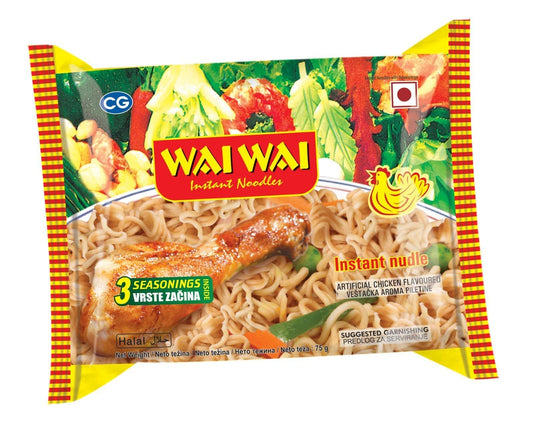 Wai wai chicken noodles 75g