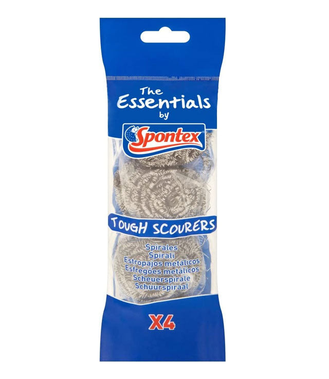 Spontex Tough Scourers 4pk