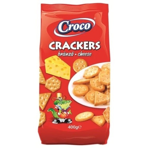 Croco Crackers Biscuits with cheese Flavour 400g