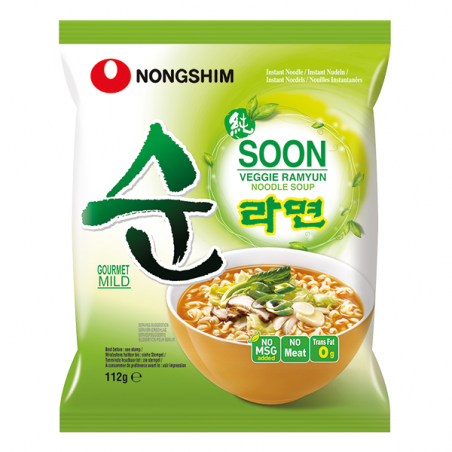 Nongshim soon veggie ramyun noodle 112g