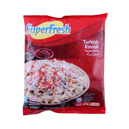 Super Fresh Turkish Ravioli With Soy Filling 450G