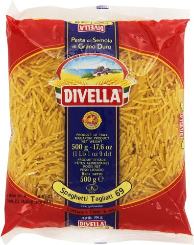 Divella Spaghetti Tagliati Pasta di Semola di Grano Duro 500g