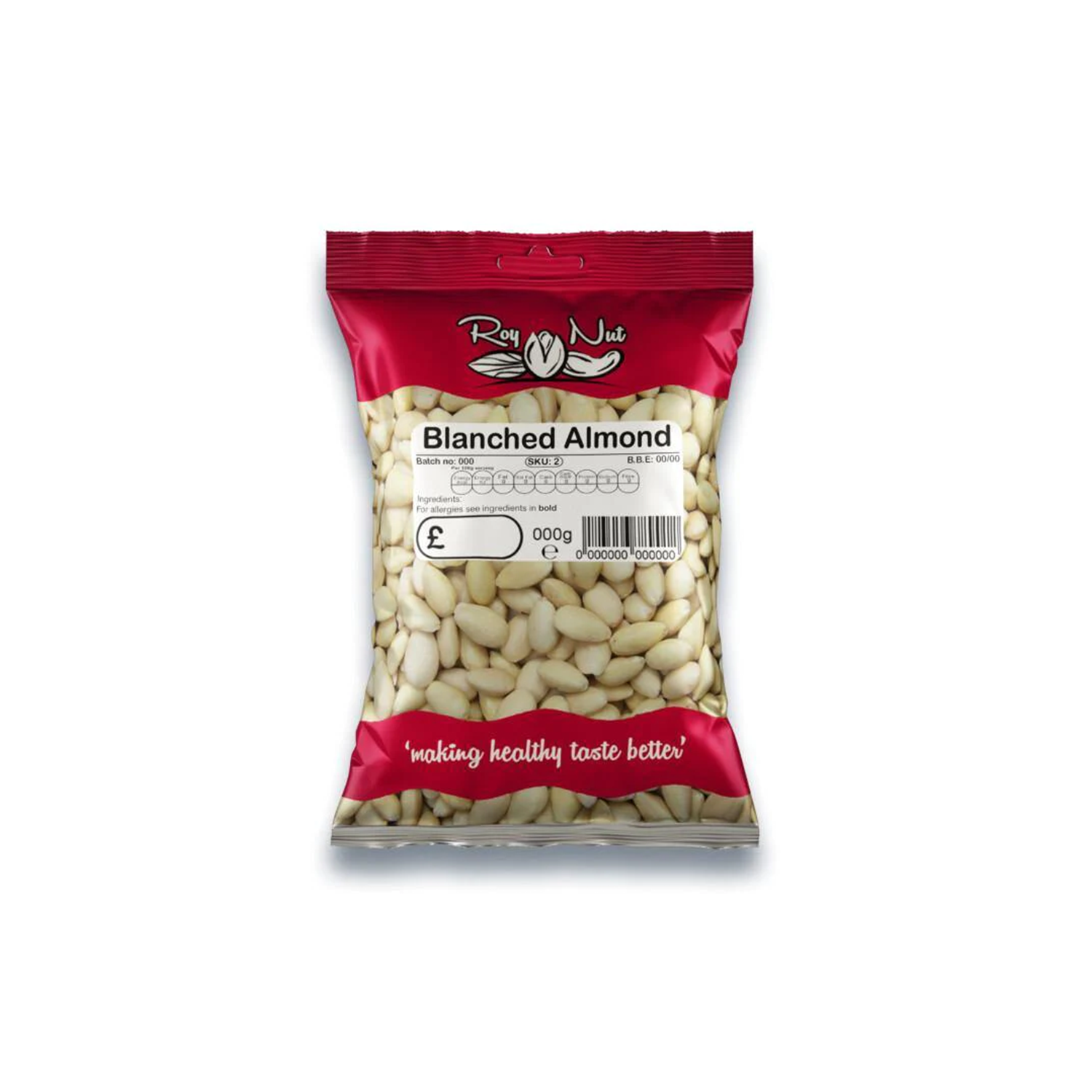 Roy Nut Whole Blanched Almond 180g