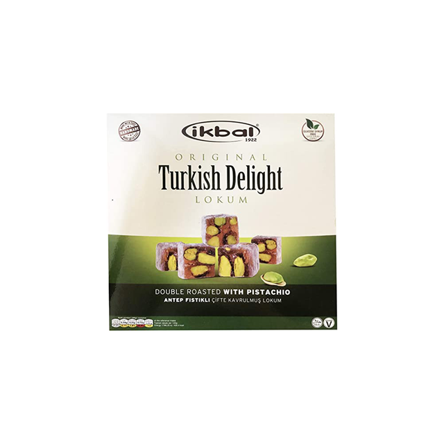 Ikbal Turkish Lokum Double Roasted Pistachio 350g