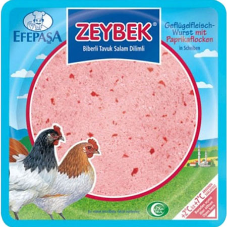 Zeybek Biberli Tavuk Hindi Dilim Salam Halal 200G