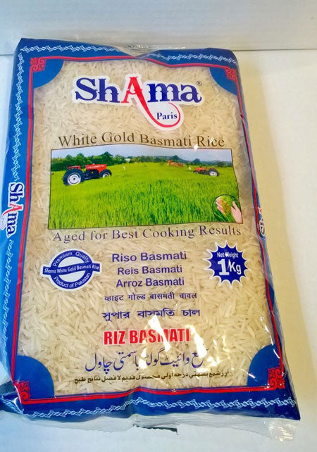 Shama White Gold Basmati Rice 1KG