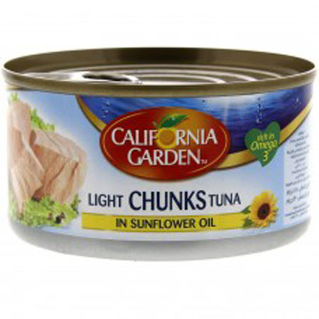 California Garden Light Chunk Tuna In Sunflower Oil 140G