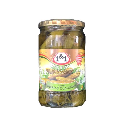 1&1 Pickled Baby Cucumbers 660g