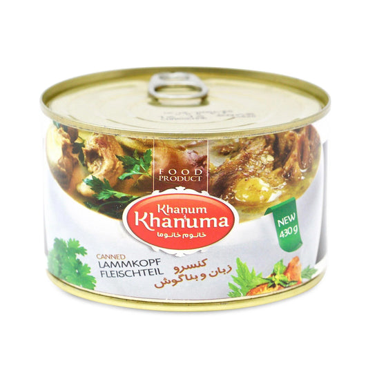 Khanum Khanuma Canned Lammkopf Fleischteil 430g
