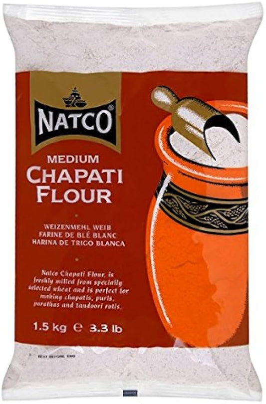 Natco medium chapati flour 1.5kg