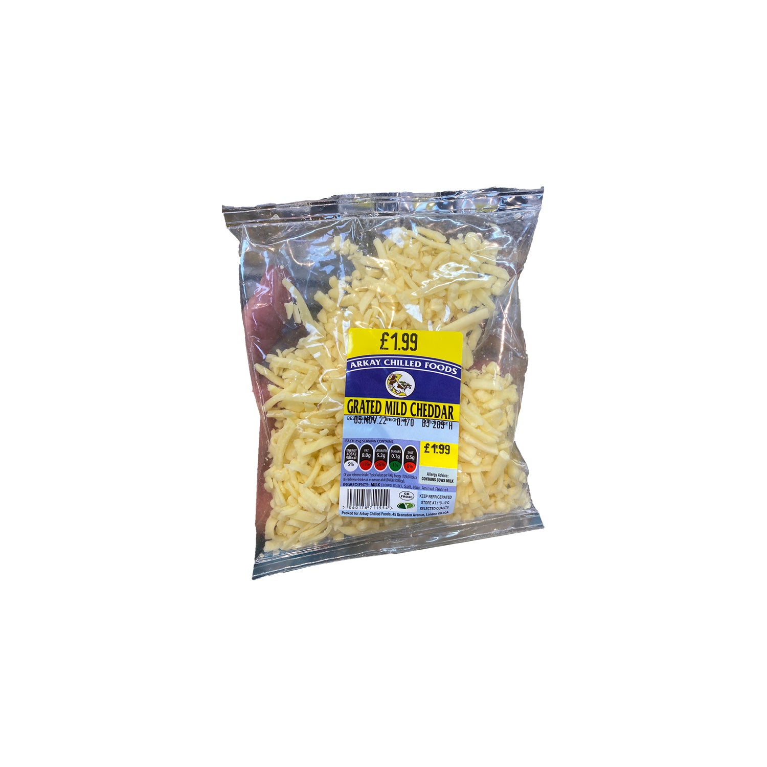 Arkay Grated Mild Cheddar 180g – MyJam Food