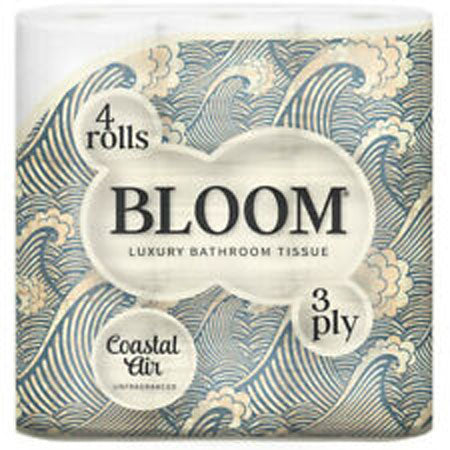 Bloom Luxury Bathroom Tissue 4 Rolls