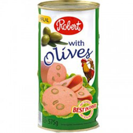Robert Chicken Luncheon Olive Halal 575G