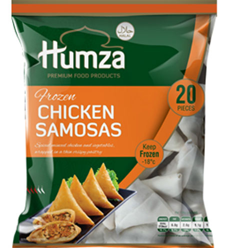 Humza Frozen Chicken Samosa Halal 20Pcs