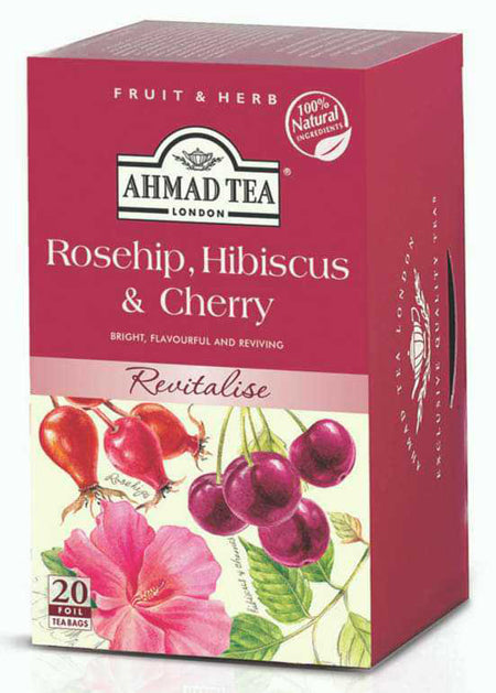 Ahmad Tea Cherry With Rosehip Hibiscus 20 Packs
