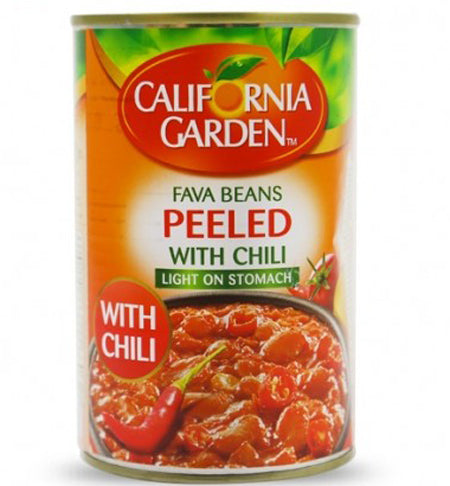 California Garden Fava Beans Peeled Chilli 400G