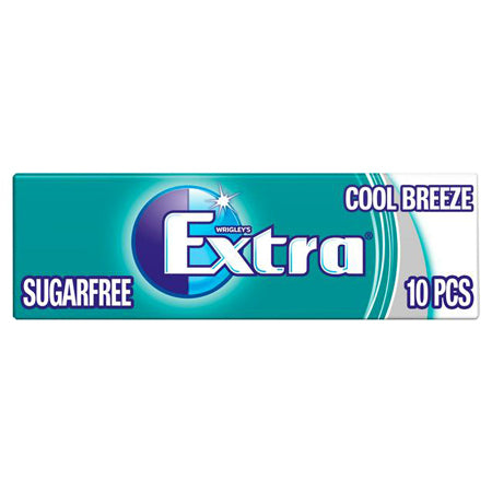 Extra Cool Breeze Sugar Free Gum 10Pcs