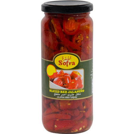 Sofra Sliced Red Jalapeno 480G