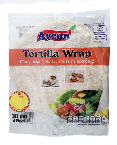 Bread: Aycan Tortillas wraps Bread 30Cm 6Pcs