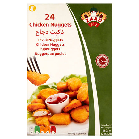 Zaad Chicken Nuggets 480G 24 Pcs