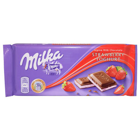 Milka Strawberry Yogurt 100G