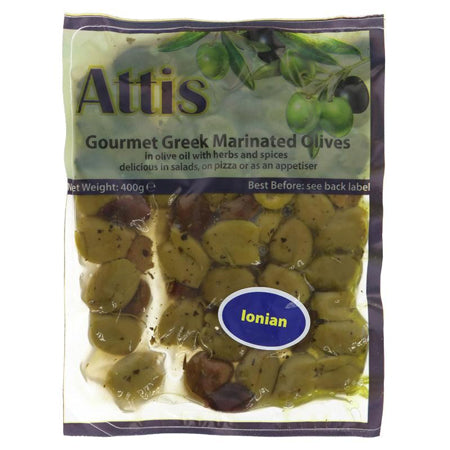 Attis Greek Olives 400G