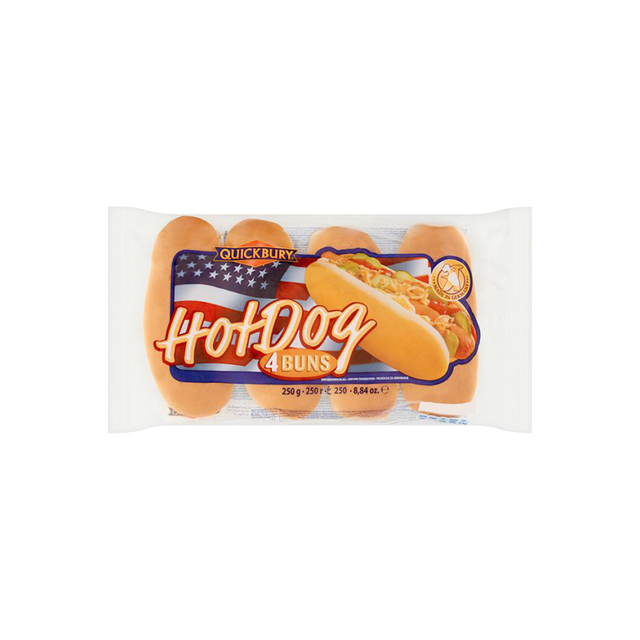 Quickbury Hot Dogs Buns 250G