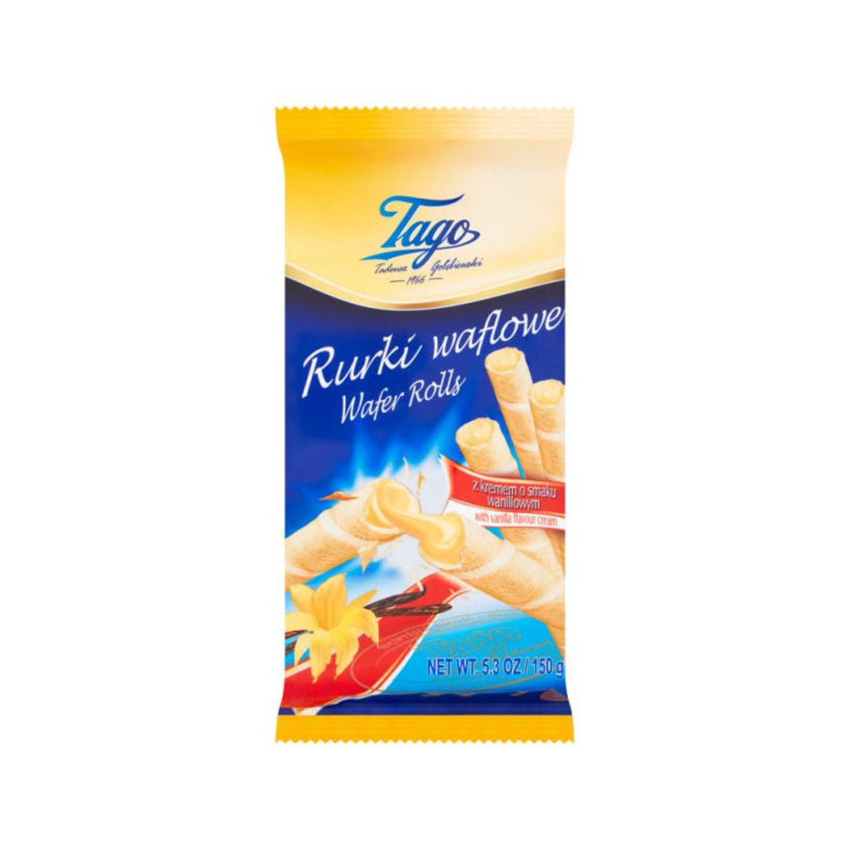 Tago Wafer Rolls Vanilla 150g