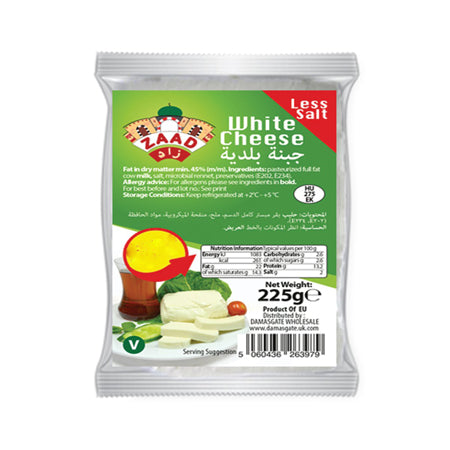 Zaad White Cheese Less Salt 225G