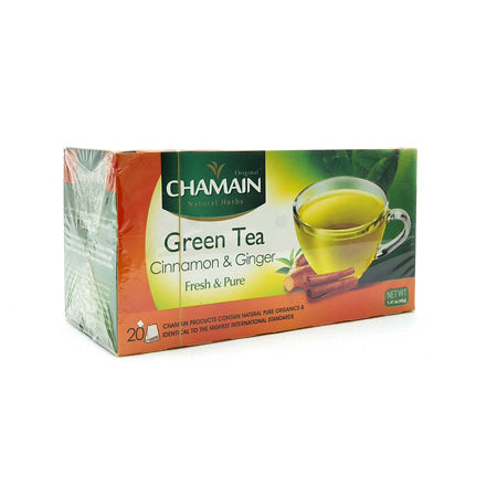 Chamain Green Cinnamon & Ginger Tea 20 Bags