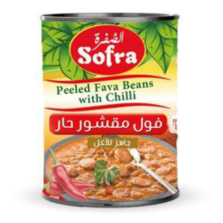 Sofra Fava Beans Peeled With Chilli 400G