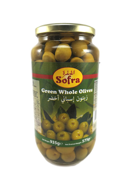 Sofra Whole Green Olives 935G